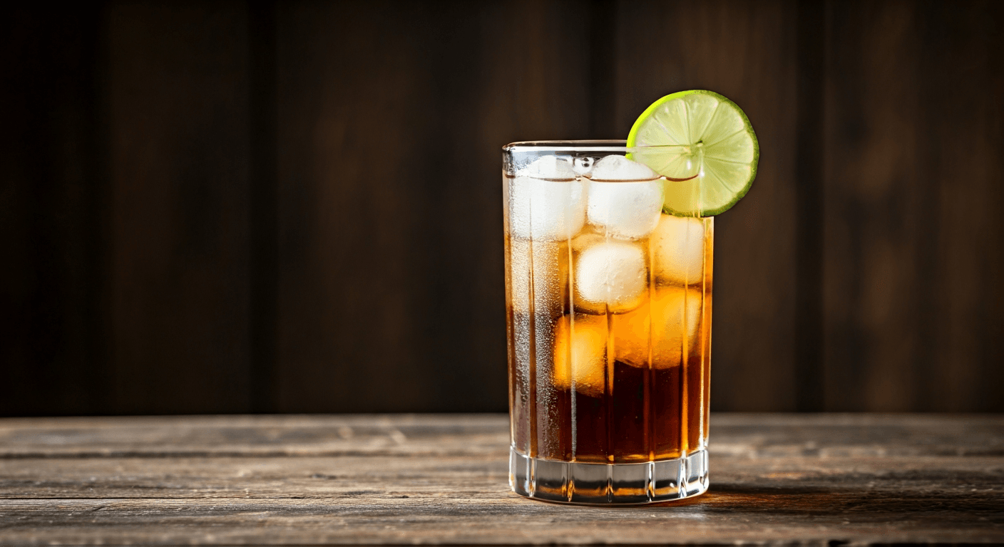 The Kraken's Kiss: Dark Rum & Ginger Beer