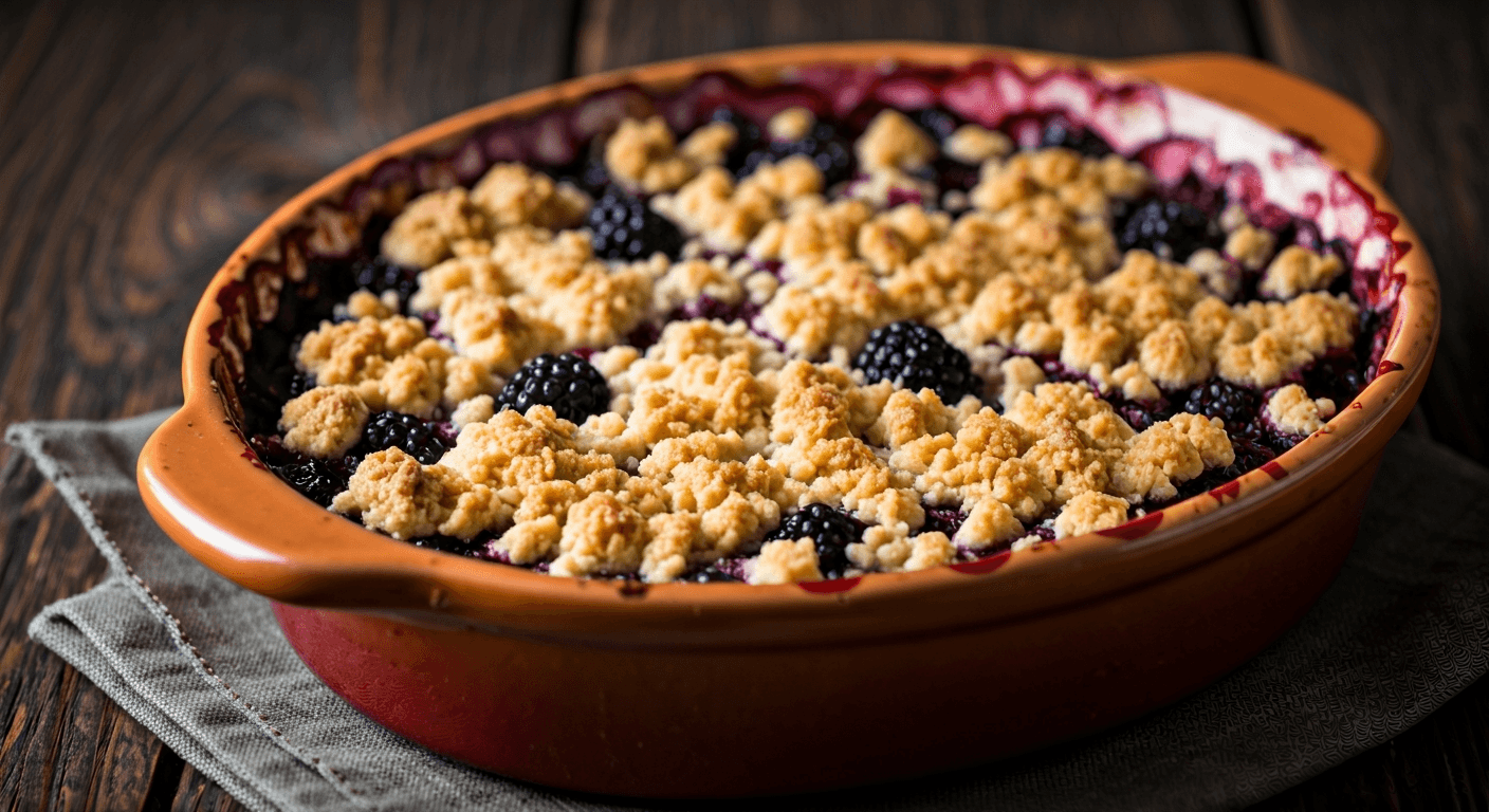 Classic Apple & Blackberry Crumble
