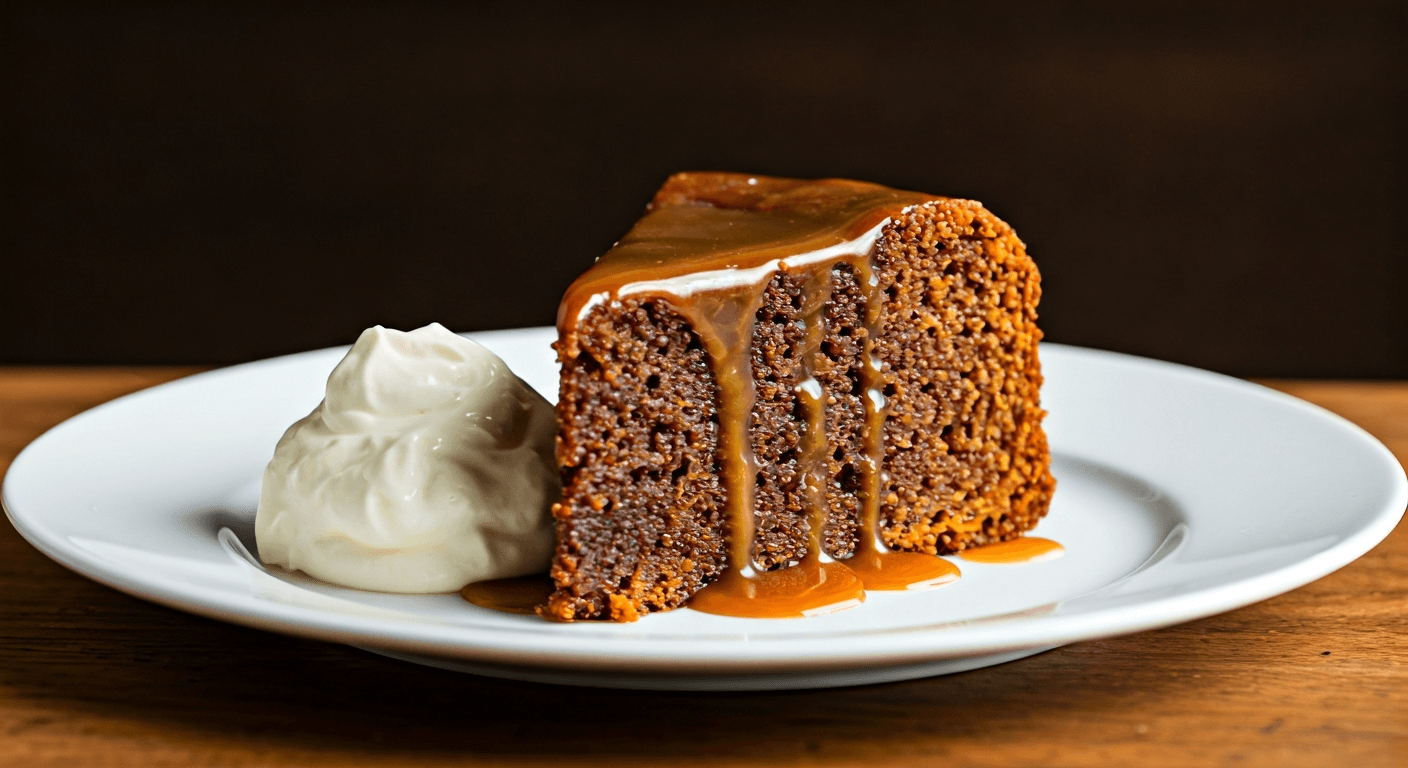 Sticky Toffee Pudding with Bourbon Salted Caramel Sauce