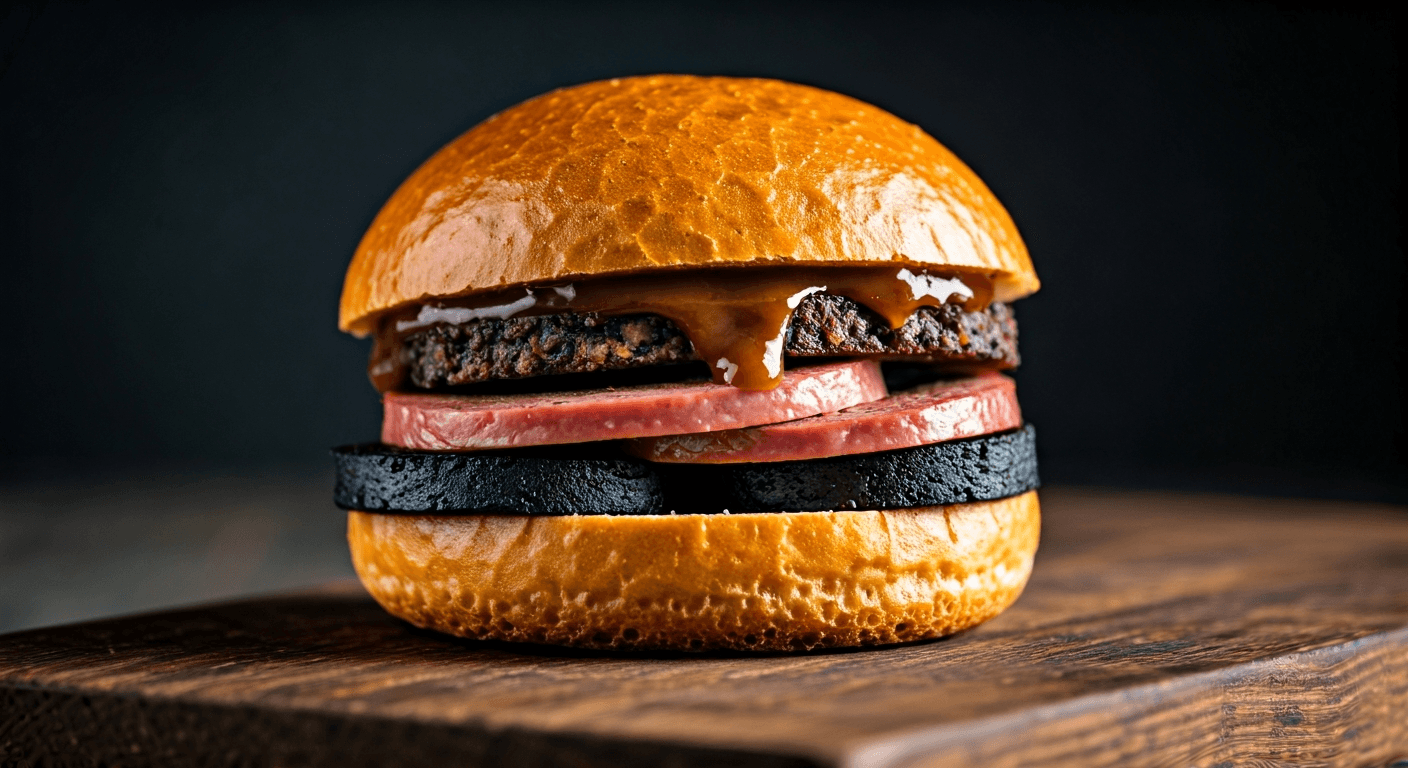 The Scottish Stack: Haggis, Square Sausage & Black Pudding Roll